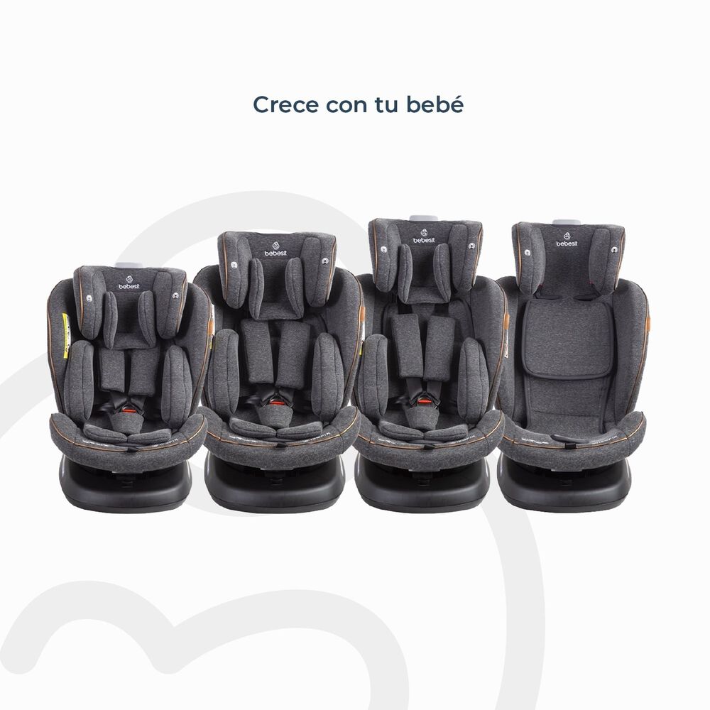 Silla De Auto Convertible Isofix Supra 360&ordm; Premium Gris image number 6.0