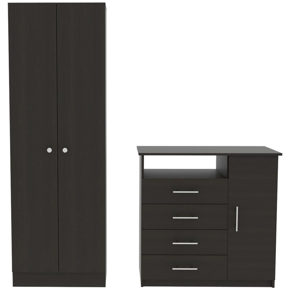 Combo Closet 2 Puertas + Comoda 4 Cajones 1 Puerta Dreams Wengue image number 0.0