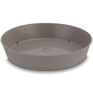 Pack X4 Plato Maceta Estilo Piedra 2523 Centimetros Taupe / Gris Reyplast