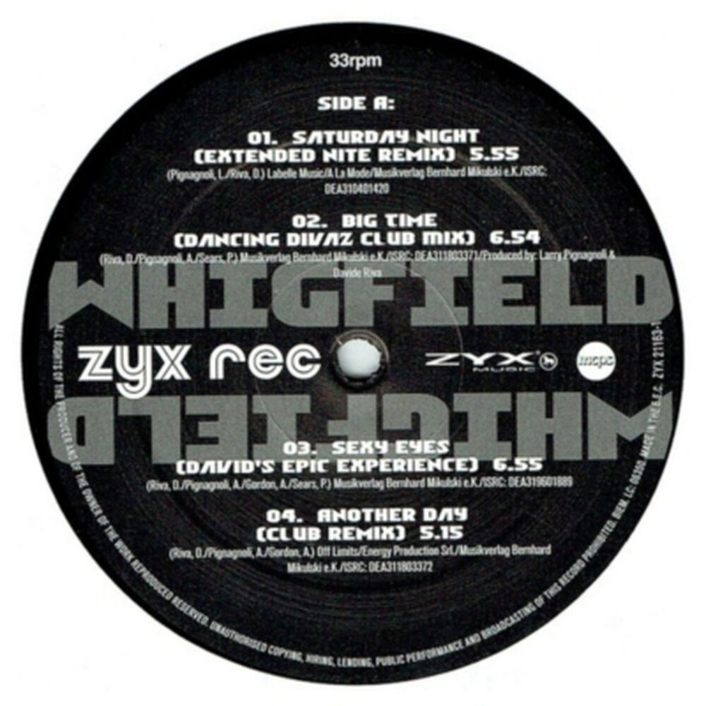 Whigfield - Greatest Hits Remixes | Vinilo image number 2.0