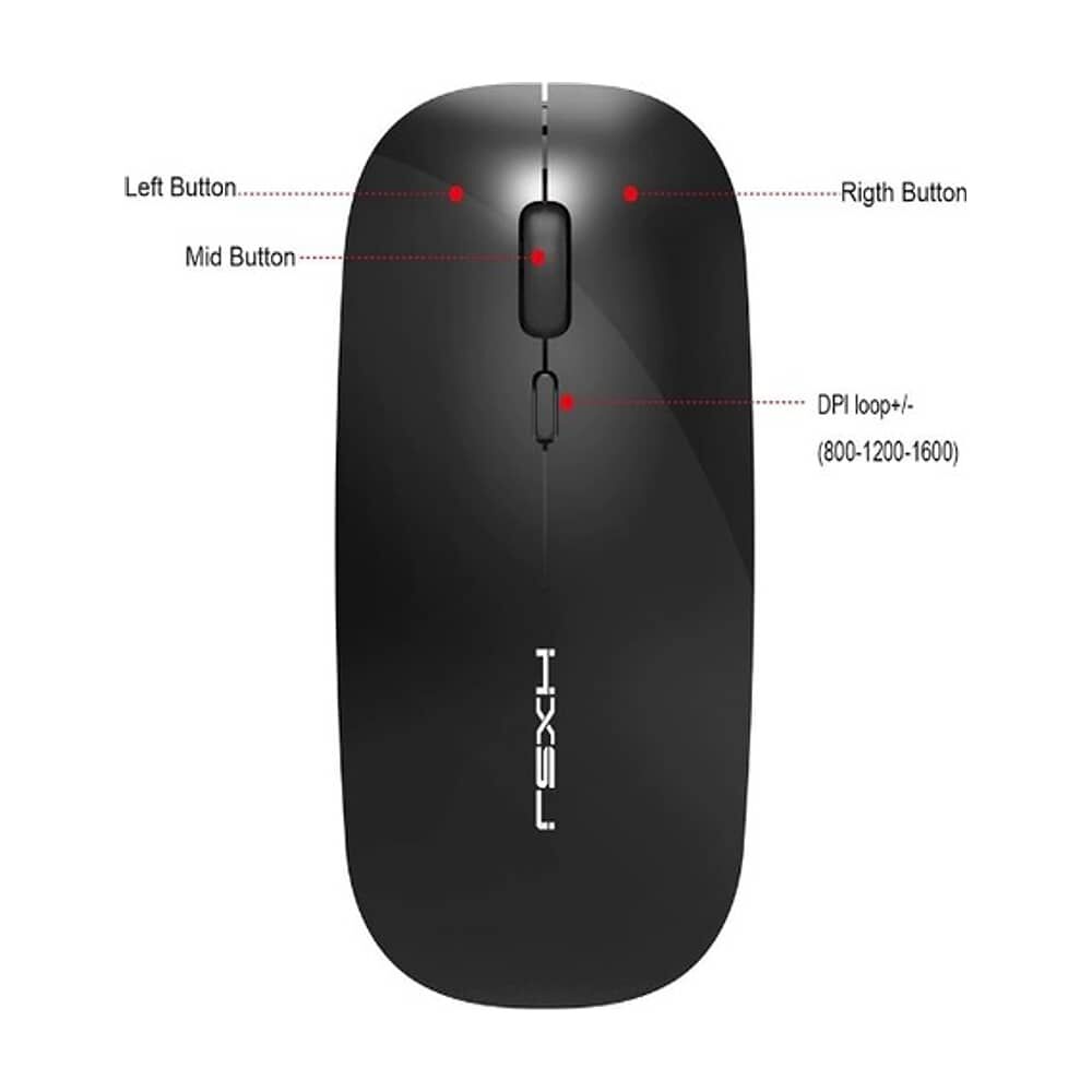 Mouse Raton Recargable Usb Silencioso Dpi Inal&aacute;mbrico 2,4ghz Y Optico Pc Notebook Bt Ergon&oacute;mico) image number 8.0