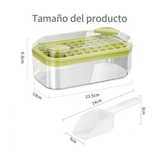 Cubitera Molde Hielo Con Contenedor Caja Y Pala Silicona