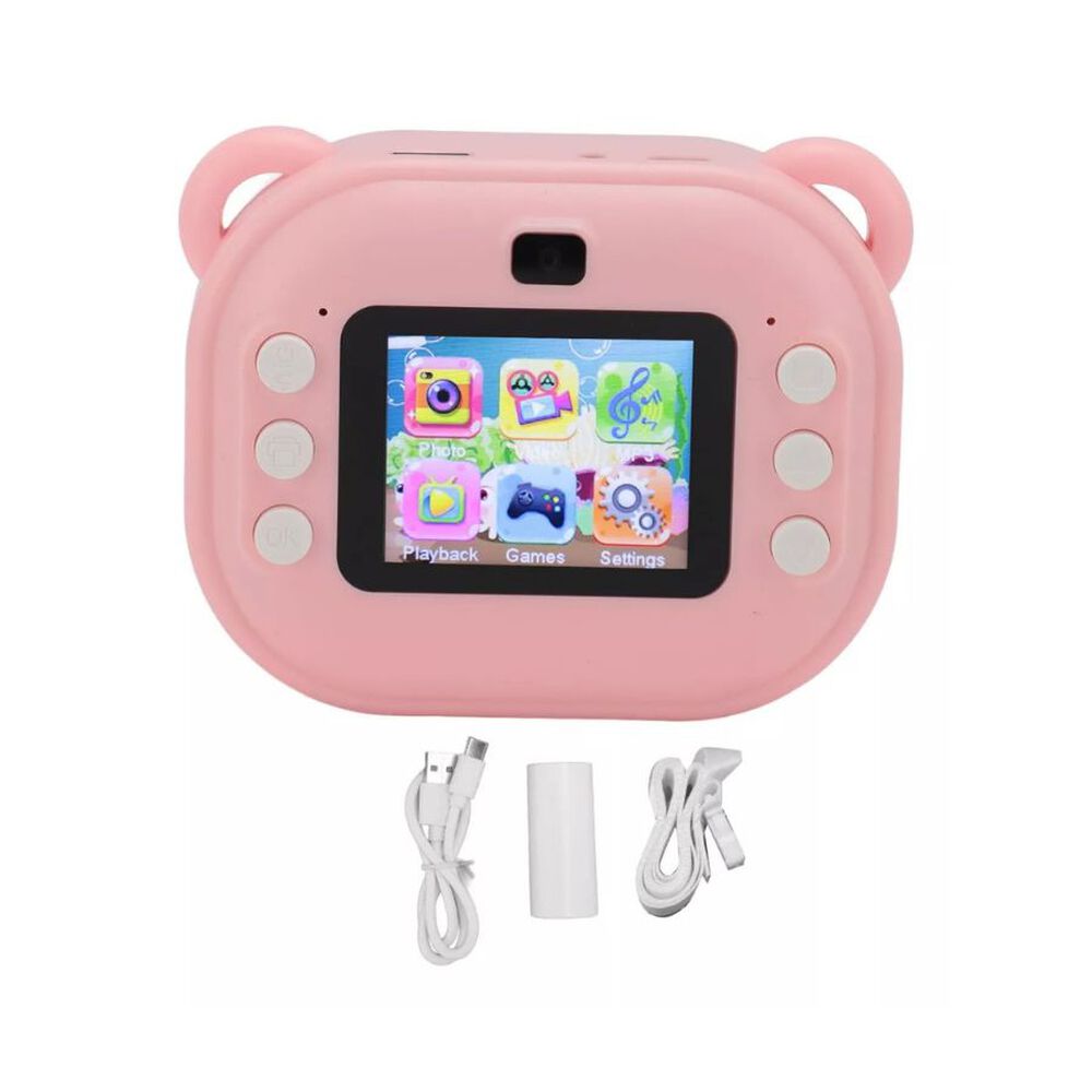 Camara Impresora Digital Infantil Con Pantalla Hd Rosado image number 3.0