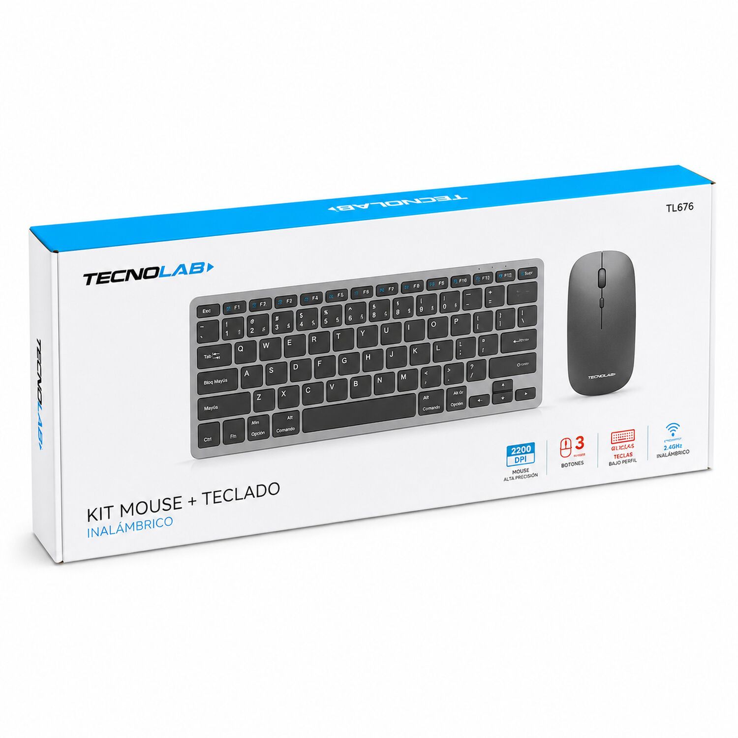 Kit Teclado Y Mouse Inal&aacute;mbrico Conexi&oacute;n Bluetooth + Usb 2g image number 9.0