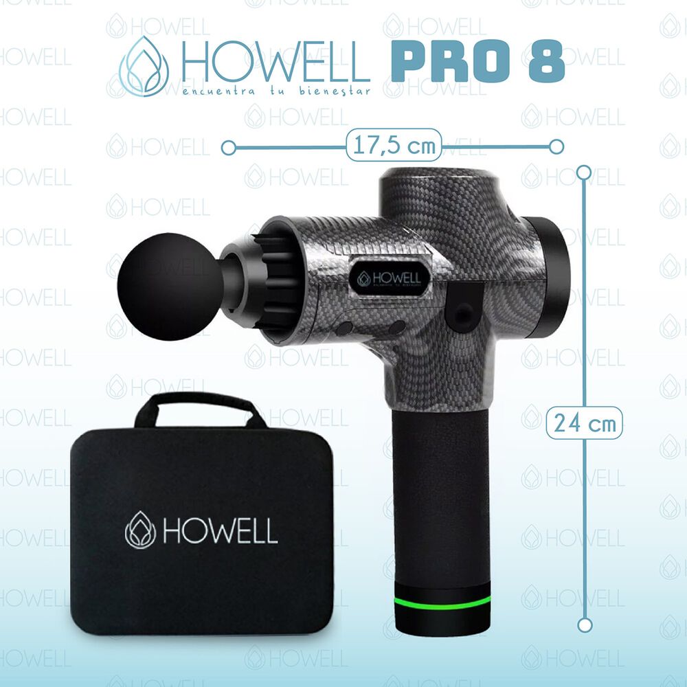 Pistola De Masajes Howell Profesional Masajeador Muscular image number 2.0