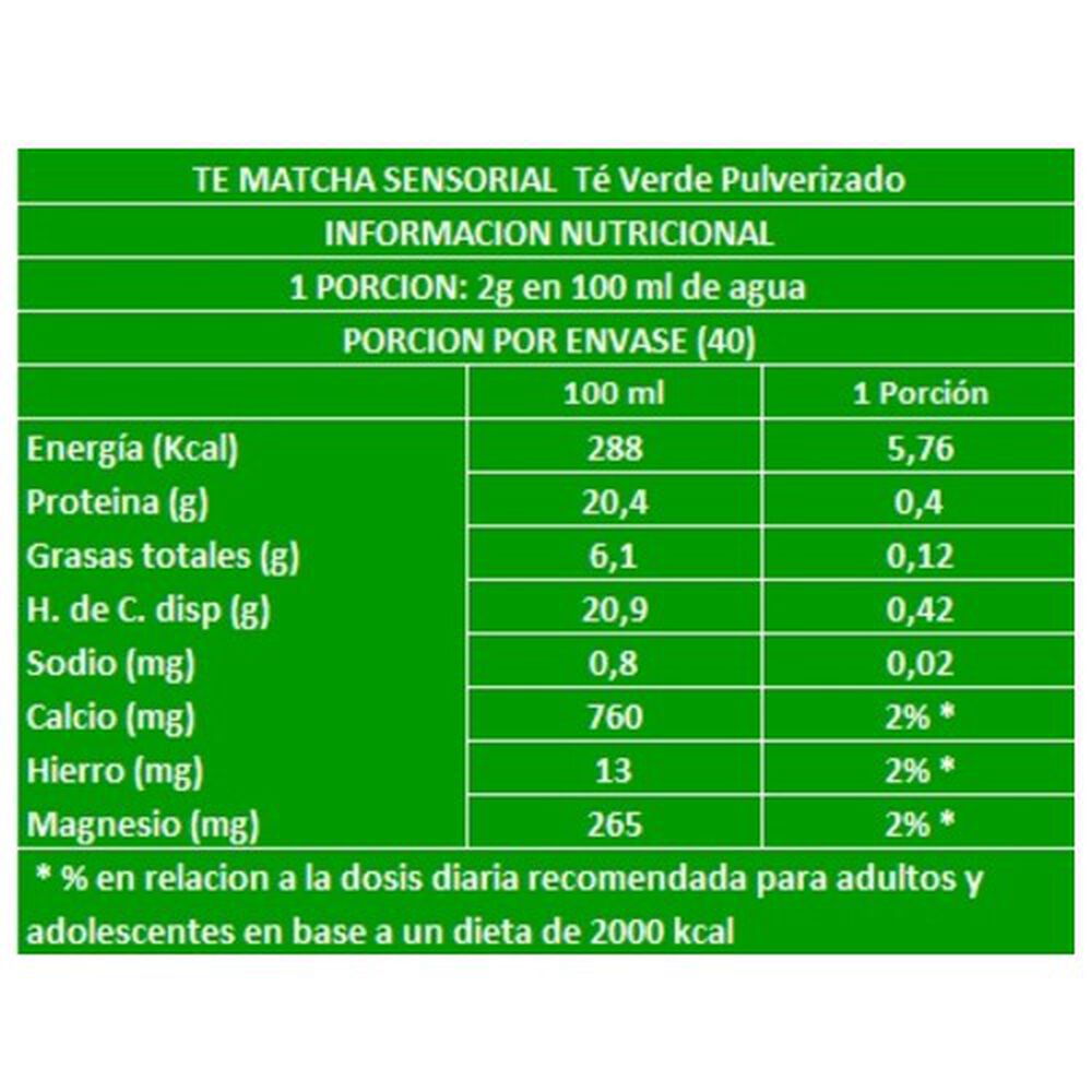 T&eacute; Verde Matcha Sensorial image number 3.0