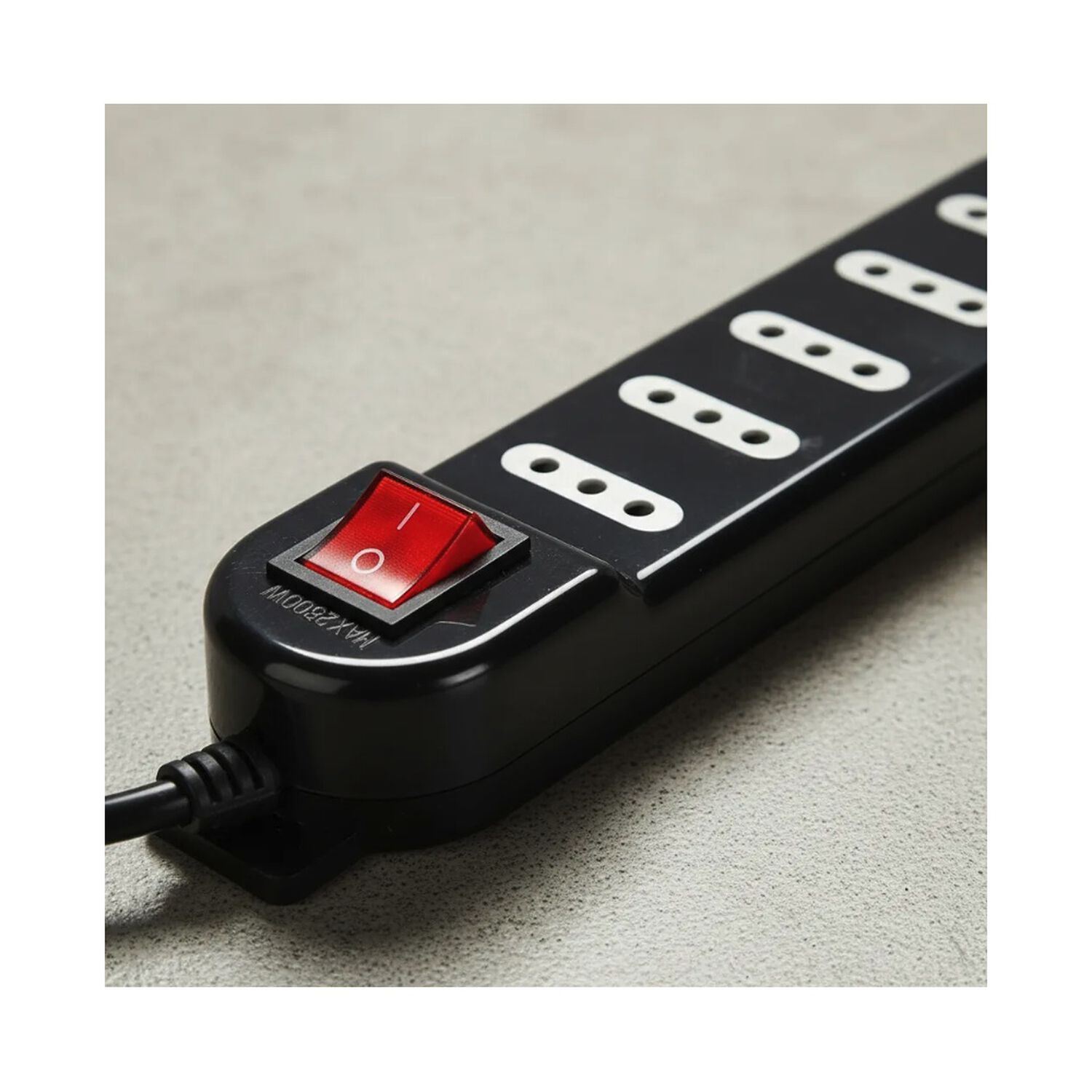 Alargador Zapatilla Switch 5 Posiciones 5 Metros Negro image number 1.0