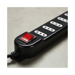 Alargador Zapatilla Switch 5 Posiciones 5 Metros Negro