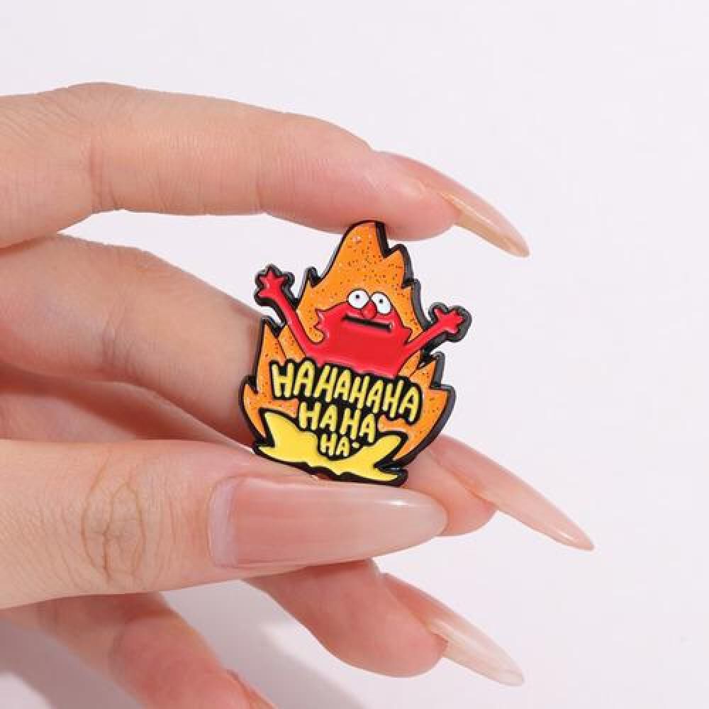 Pin Broche Entretenido Divertido Meme Fire Hellmo Elmo Evil image number 2.0