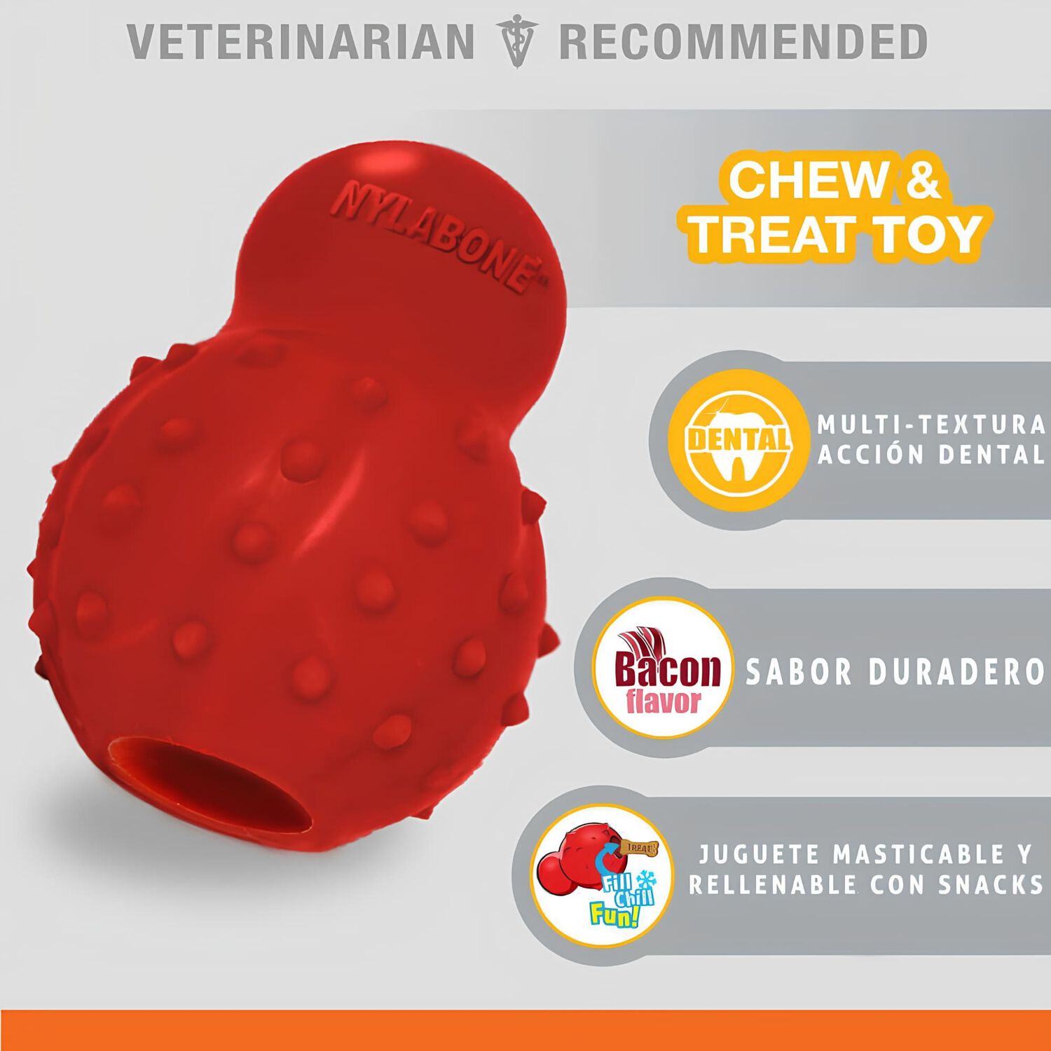 Juguete Masticable 3 En 1 Para Perro Nylanobe Strong Chew "l" image number 2.0