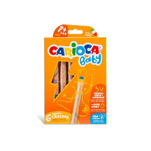 Crayón 3 En 1 Baby 6 Colores Carioca - Ps