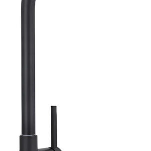 Llave Grifo Monomando Para Lavaplatos Modelo Ravello Marca Stretto 5 A&ntilde;os De Garantia Eficiencia Hidrica Negro Mate