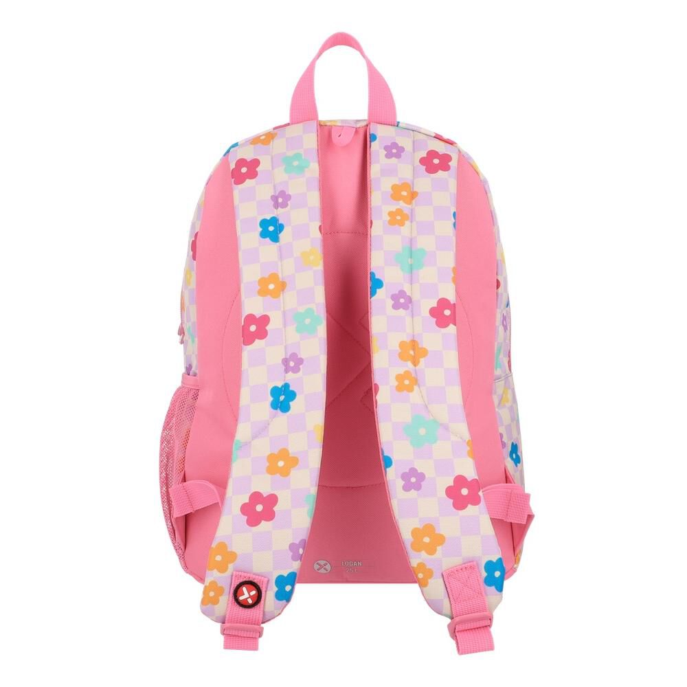 Mochila Xtrem Logan 6xt Flores Rosado image number 2.0