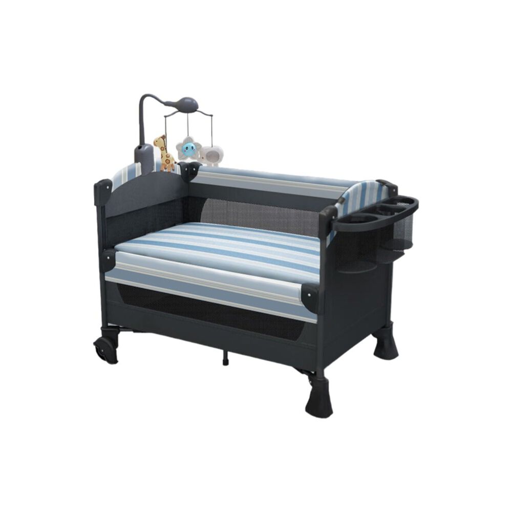 Cuna Colecho Corral Mecedora 4 En 1 Lubabycas Azul image number 0.0