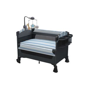 Cuna Colecho Corral Mecedora 4 En 1 Lubabycas Azul