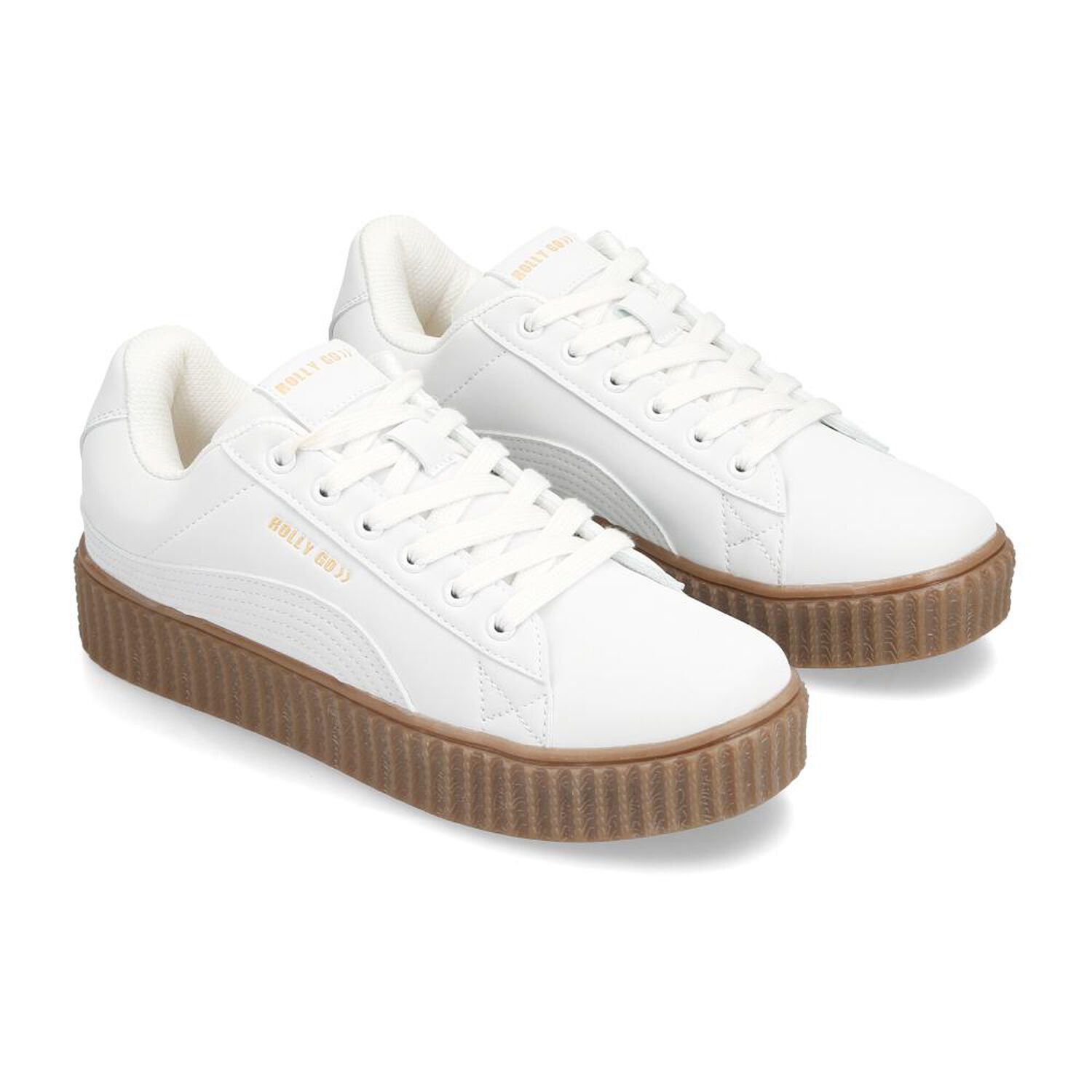 Zapatilla Urbana Mujer Rolly Go Cream image number 1.0