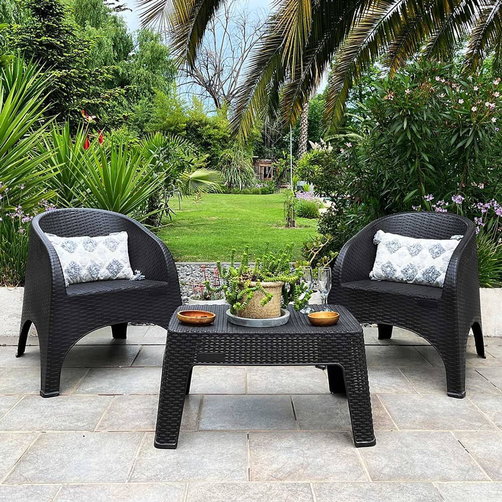 Juego Living Terraza Bai Duo Chocolate 2 Personas image number 2.0