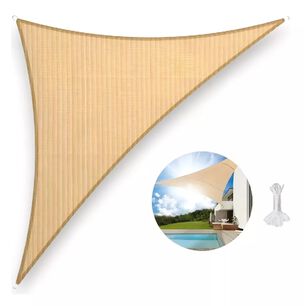 Toldo Vela Sombra Malla Anti-uv Triangular 4.5 X 4.5 X 4.5 Metros