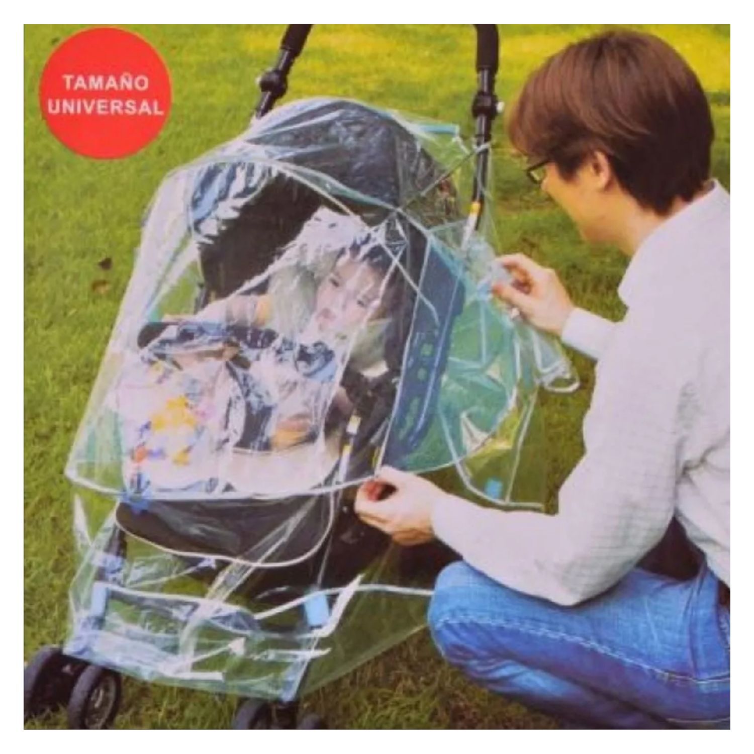 Capa Impermeable Silla Transportadora Bebe Protecci&oacute;n Lluvia image number 1.0