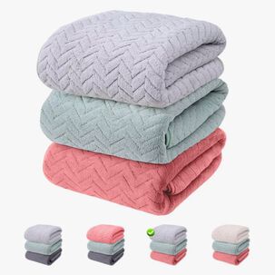 Set 3 Toalla De Ba&ntilde;o De Alta Densidad