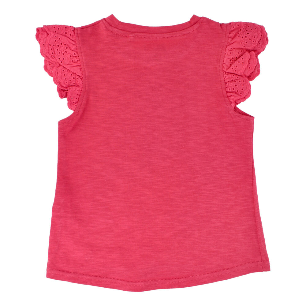 Polera Manga Corta Niña Bubblegummers Orquidea Fucsia image number 1.0