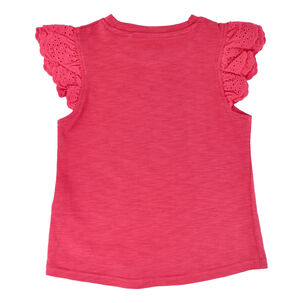 Polera Manga Corta Niña Bubblegummers Orquidea Fucsia