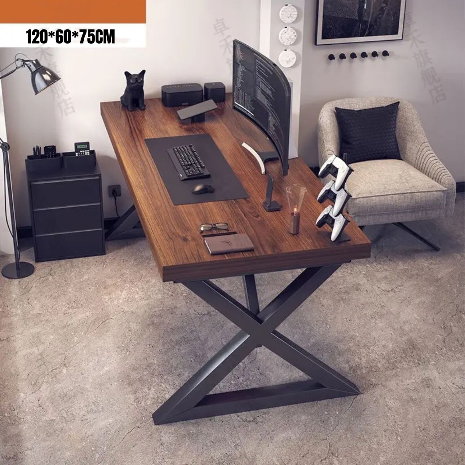 Escritorio Mesa Comedor Gamer Rain 120*60*75cm Lubabycas image number 1.0
