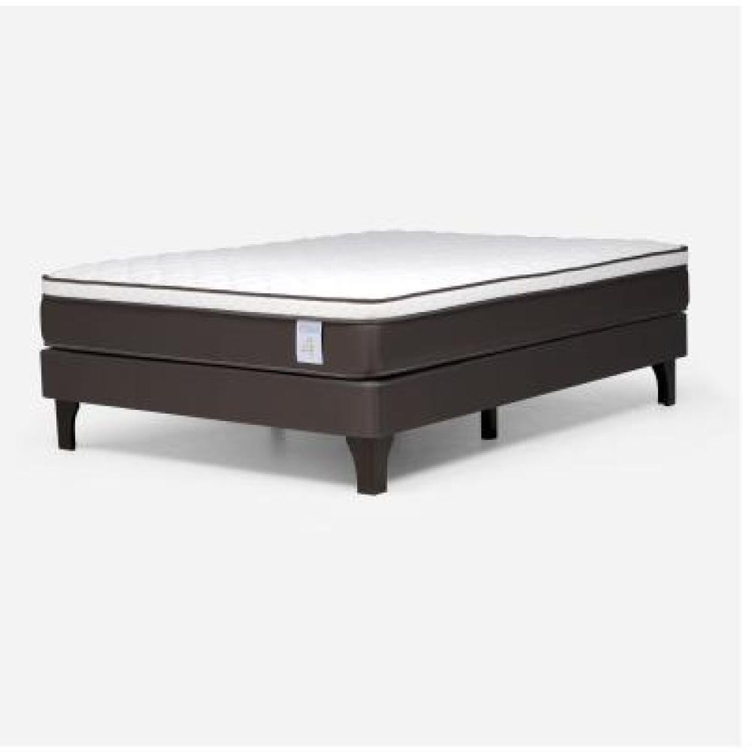Cama Europea Rosen New Style 4 Plus / 2 Plazas / Base Normal  + Set Maderas Maurice Chocolate image number 16.0