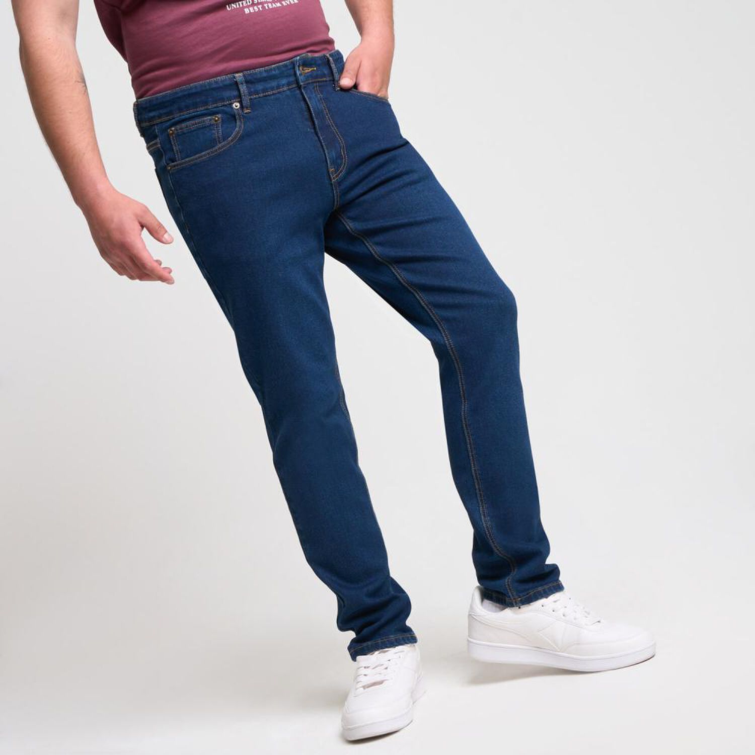 Jeans Tiro Medio Slim Hombre Skuad image number 2.0