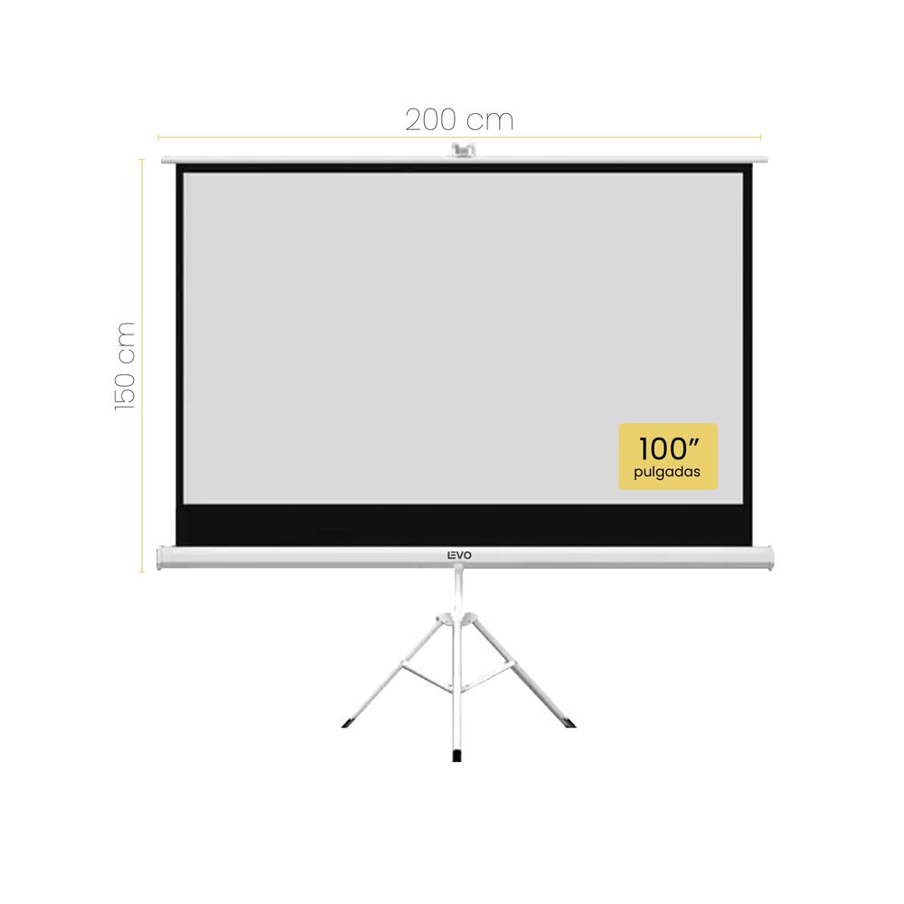 Proyector Port&aacute;til Nova 9000lm + Tel&oacute;n Manual 100" Levo image number 5.0