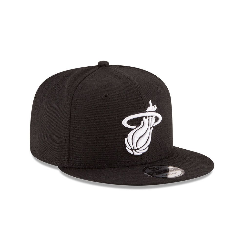Gorra Miami Heat Nba 9fifty Black And White New Era image number 1.0