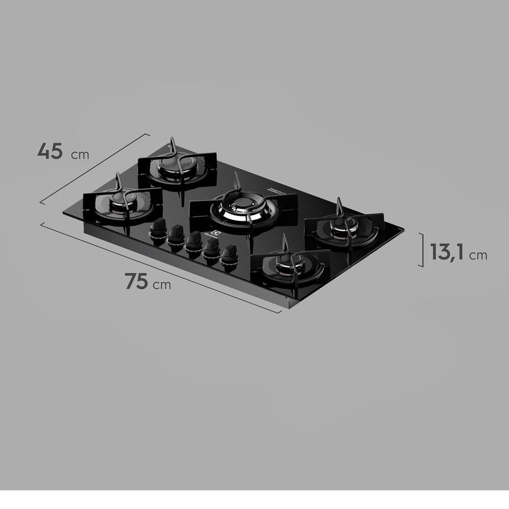 Encimera A Gas Electrolux KE5GC / 5 Quemadores image number 2.0