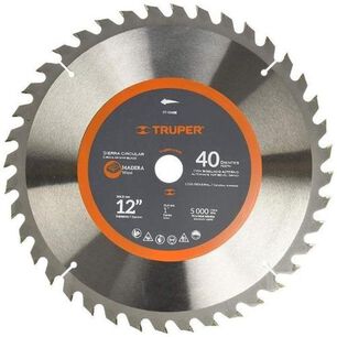 Sierra Circular Truper P/madera 12 X 40 Dts. Profesional