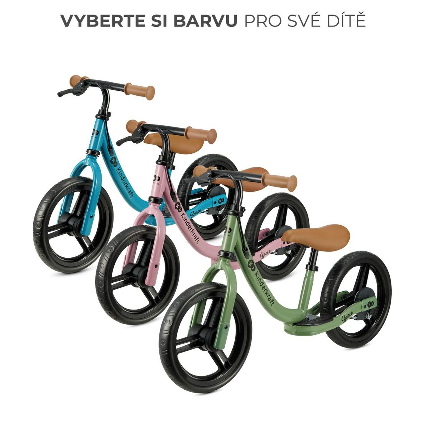 Bicicleta Balance Space Green image number 4.0