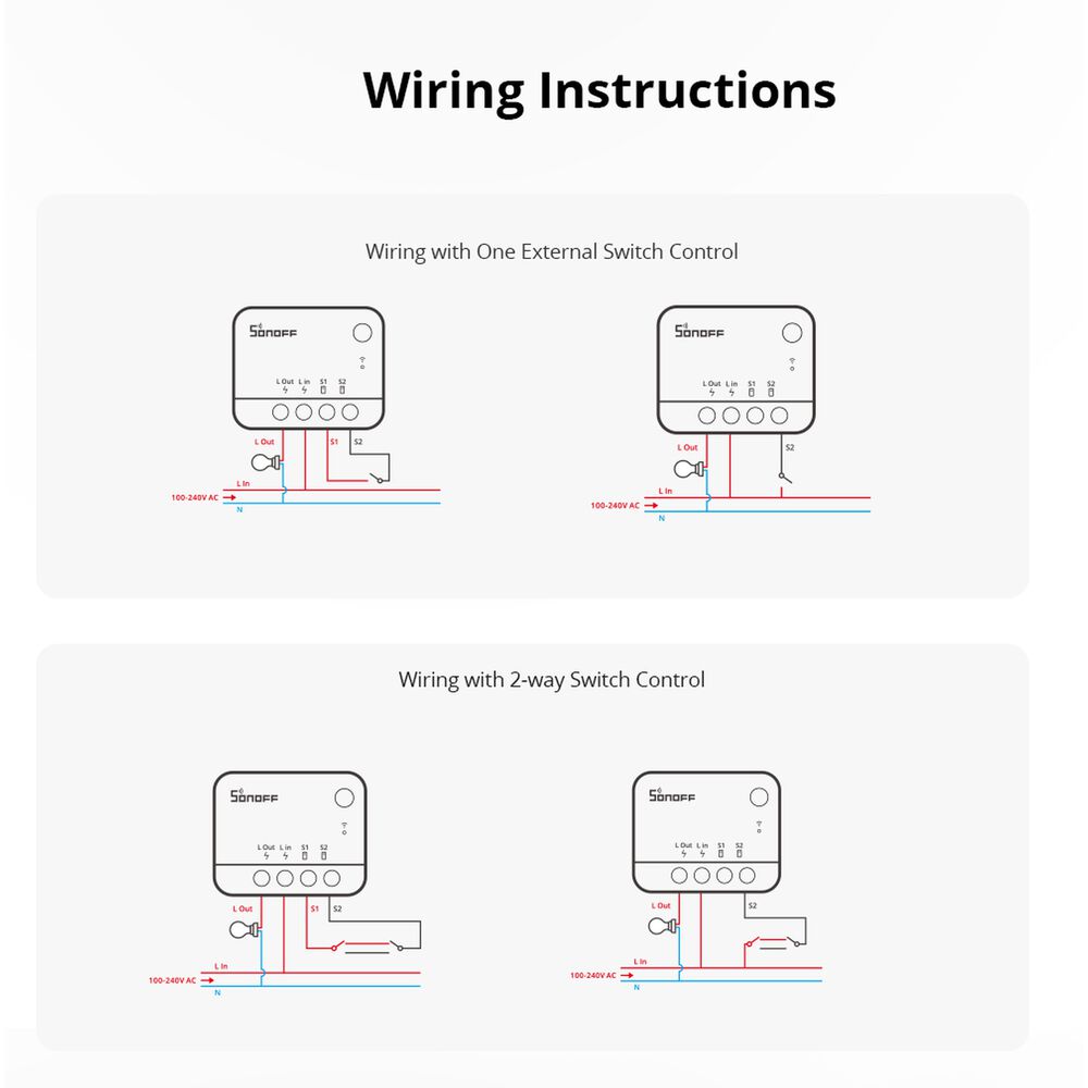 Interruptor Zigbee Sin Neutro Sonoff Mini Extreme Zbminil2 image number 6.0