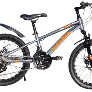 Bicicleta Aro 20 Mawida Con Freno Disco Y 21 Velocidades Gris Silver