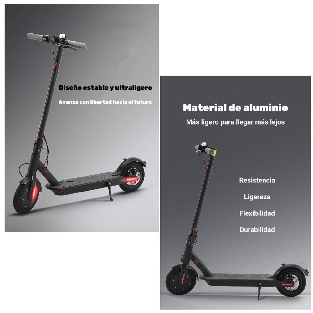 Scooter Adulto Eléctrico Con App Plegable 30km Negro Speed image number 2.0