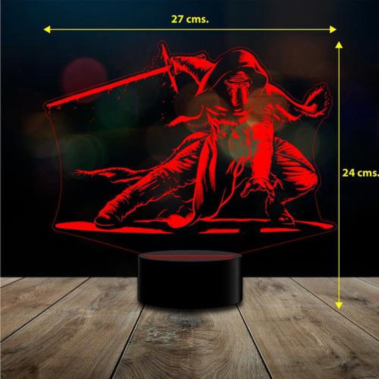 Lampara 3d Kylo Ren Star Wars Control Remoto image number 2.0