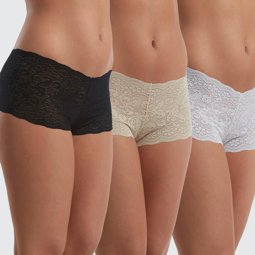 Pack 3X Pantaleta de Microfibra  10042 Flores image number 0.0