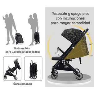 Coche De Paseo &Uacute;ltra Compacto Lubabycas Black