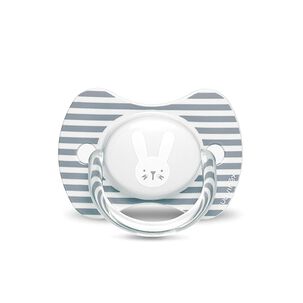 Chupete Premium Silicona 6/18m Rabbit Gris