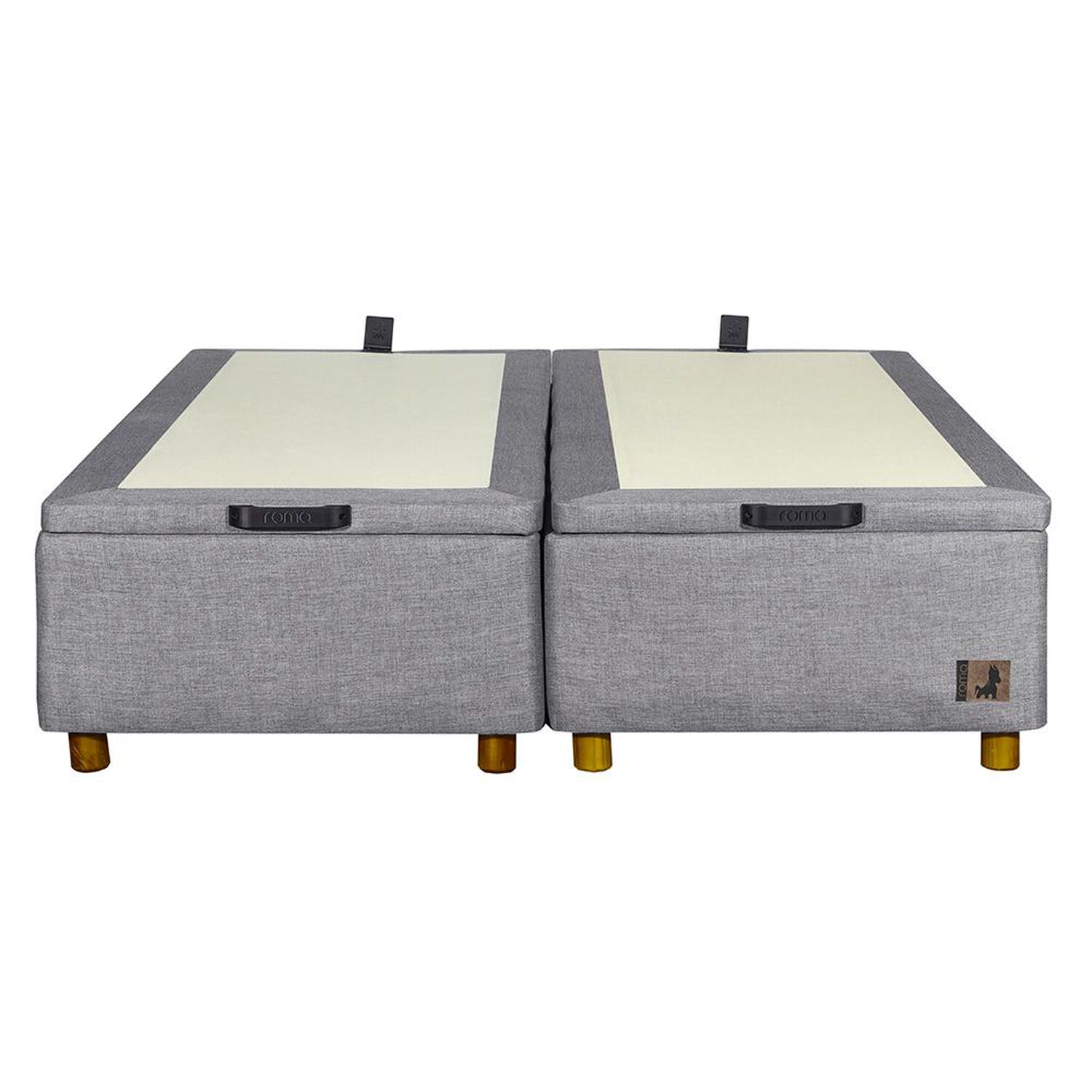 Base Cama Mons Ba&uacute;l 200 Bd Gris / 2 Plazas / Base Dividida image number 7.0