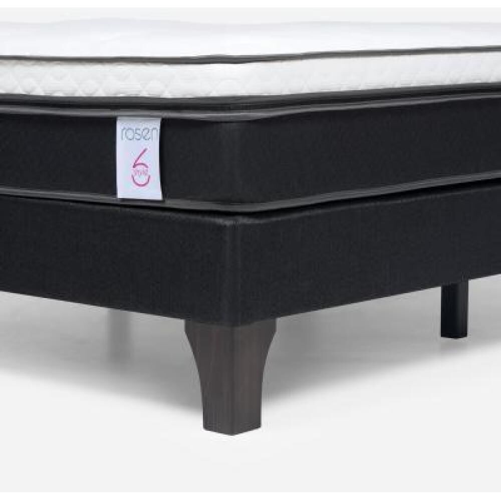 Cama Europea Rosen New Style / 2 Plazas / Base Normal + Respaldo image number 11.0