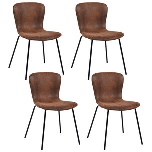 Pack 4 Sillas De Comedor Citrino Caf&eacute;