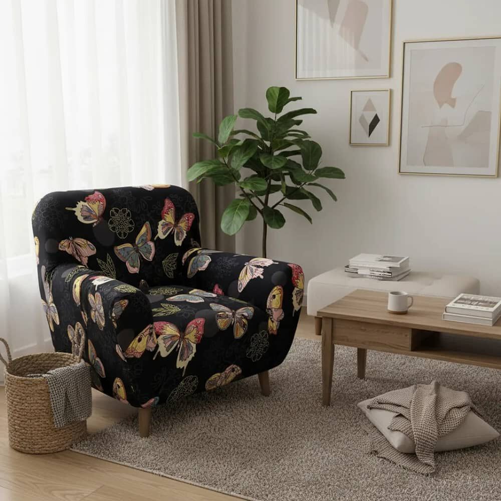 Funda De Sof&aacute; Estampada De 1 Cuerpo image number 4.0