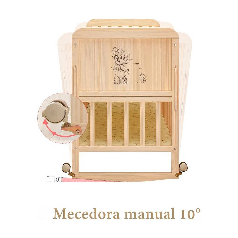 Cuna Colecho Madera Pack&play Lubabycas Con Mudador image number 7.0