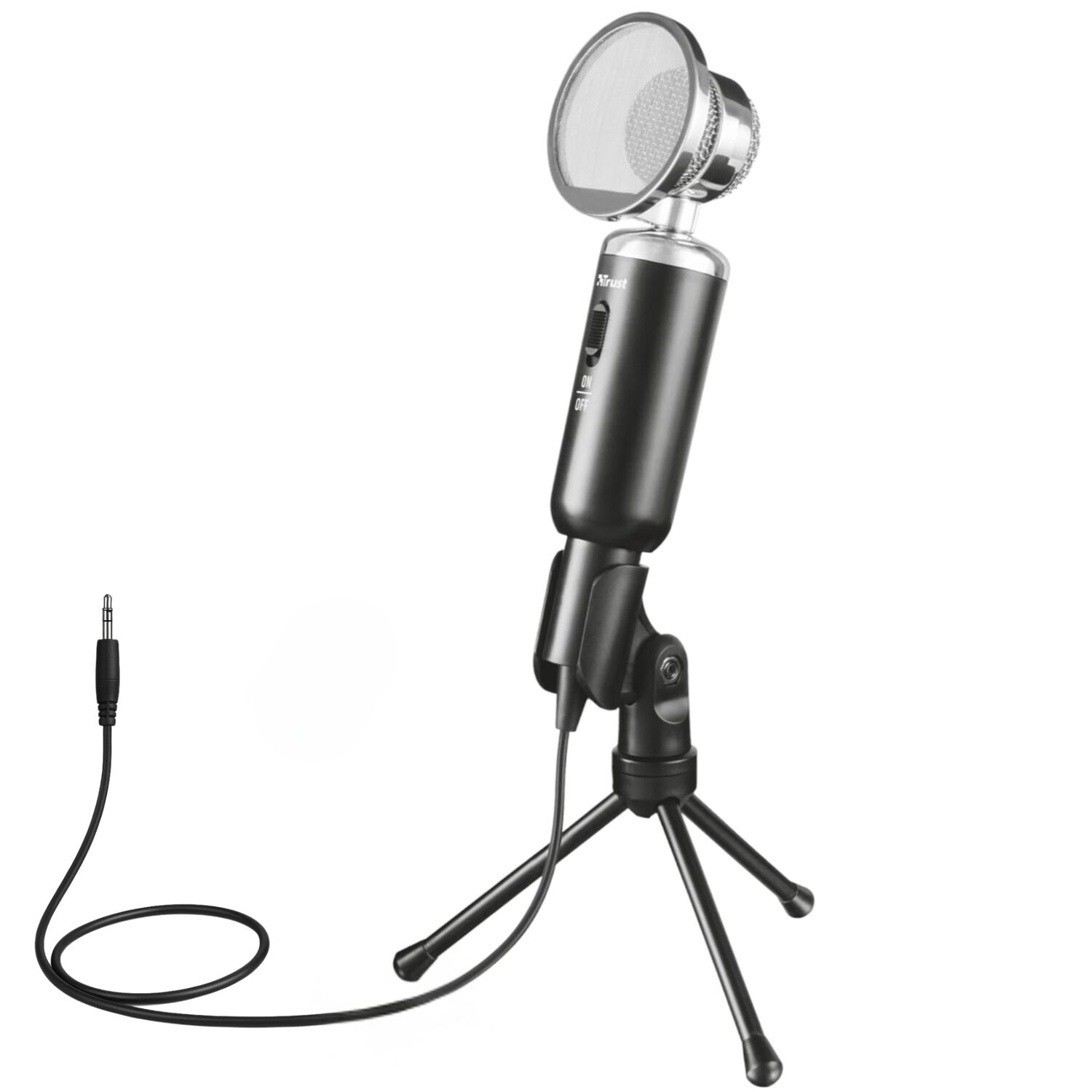 Microfono De Escritorio Trust Madell Jack 3.5mm Con Filtro Pop image number 1.0