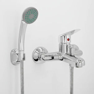 Monomando Llave Grifo Para Tina Stretto Modelo Dakota Color Cromo