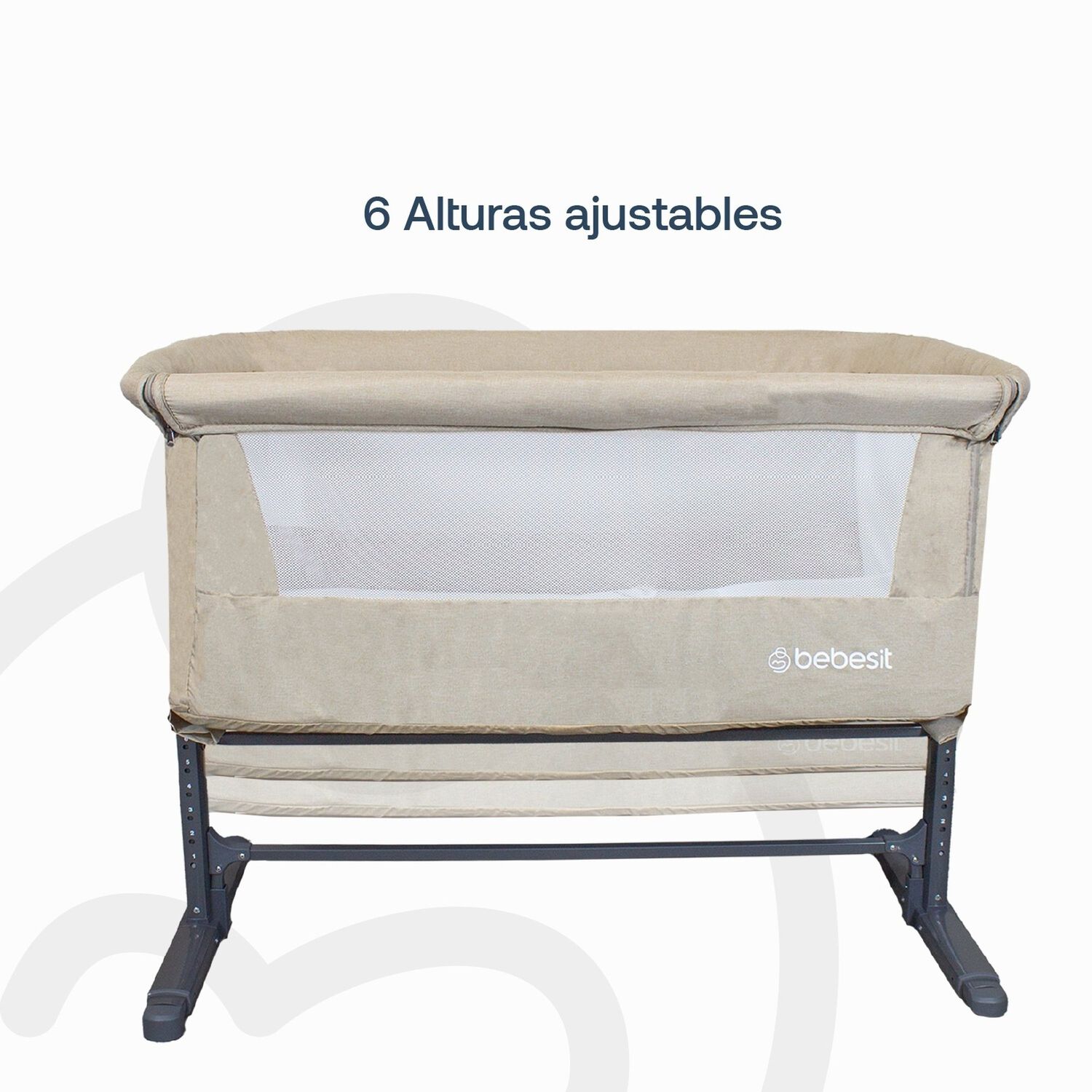 Cuna Colecho Con Mosquitero Myside Lx Beige Bebesit image number 5.0