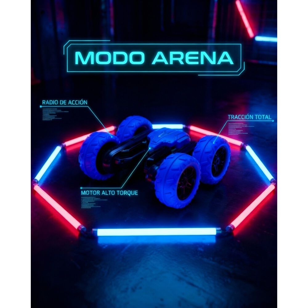 Auto Radio Controlado Extremo Doble Traccion Giro 360&deg; image number 5.0